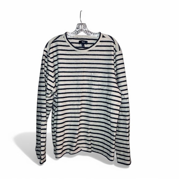 1901 Striped long-sleeve top | Women’s Size XL
| Blue, Black And White - Picture 1 of 10